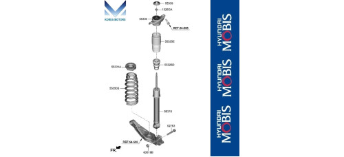 mobis rear shock absorber hyundai tucson nx4 2020-23